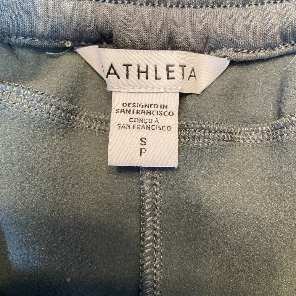 Athleta Triumph Hybrid‎ Wide Leg Crop Pants Women's Bali Green Size small - Picture 8 of 9
